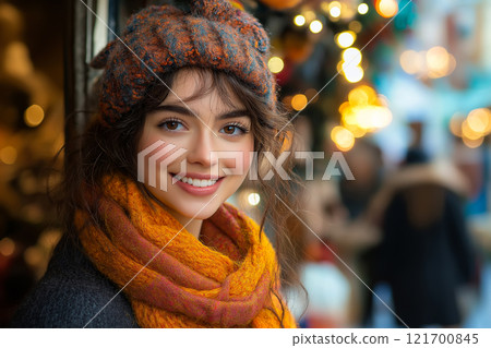 Winter shopping event. Winter shopping concept. Winter shopping event. Winter shopping concept. 121700845