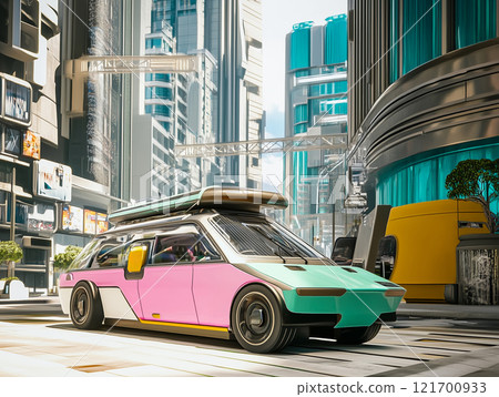 Luxuries Car on Road in the city, Wallpaper 121700933