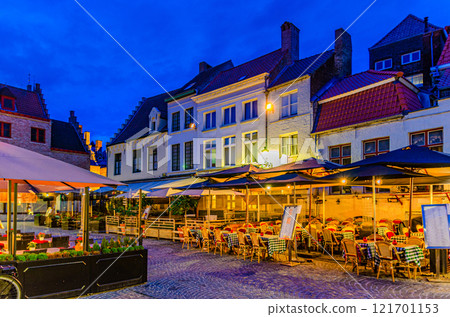 Bruges city historical centre, Flemish Region, Belgium 121701153