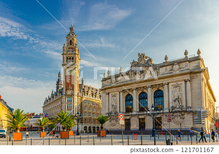 Lille city historical center, French Flanders, Nord department, France 121701167