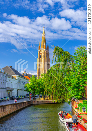 Bruges city historical centre, Flemish Region, Belgium 121701239