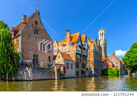 Bruges city historical centre, Flemish Region, Belgium 121701244