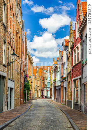 Bruges city historical centre, Flemish Region, Belgium 121701249