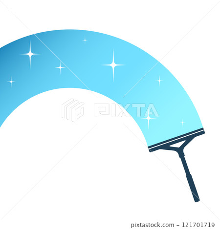Washing and cleaning symbol, scraper with water mark Washing and cleaning symbol, scraper with water mark 121701719