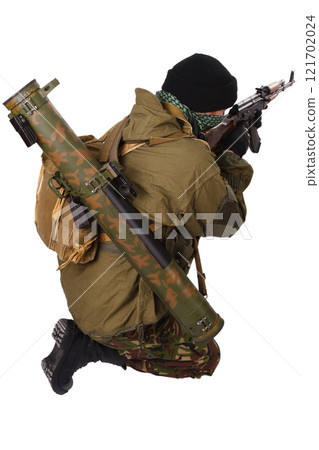 Insurgent fighter fire kalashnikov ak Insurgent fighter fire kalashnikov ak 121702024