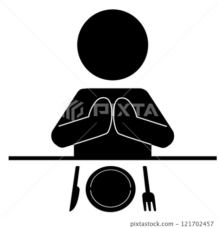 吃完飯的人的象形圖 121702457