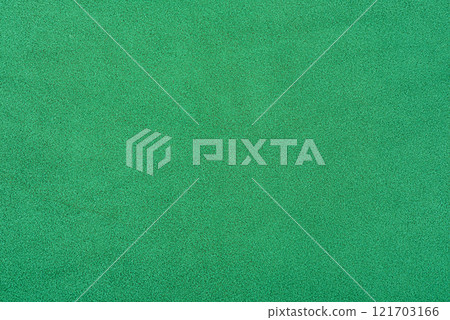 Green suede background macro photo. Green suede leather. 121703166