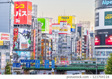 "Tokyo" Shinjuku Dai-Guard evening view "Tokyo" Shinjuku Dai-Guard evening view 121704116
