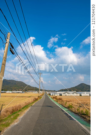 冬季農家小路風景 121704430