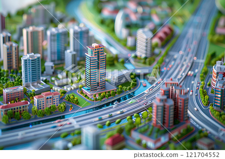 美麗的城市立體模型 121704552