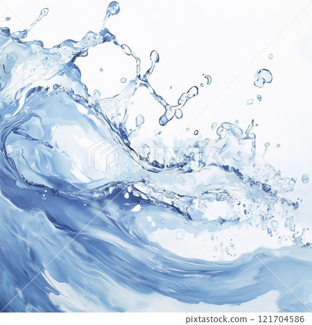 Realistic water splash AI generated image 121704586