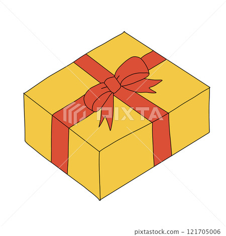 Present gift box illustration Present gift box illustration 121705006