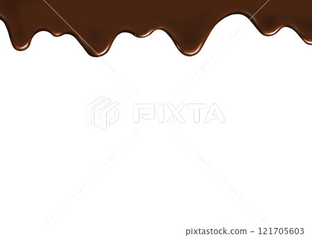 巧克力融化和滴落的手繪向量圖 巧克力融化和滴落的手繪向量圖 121705603