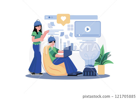 Employees Finding A Solution 121705885