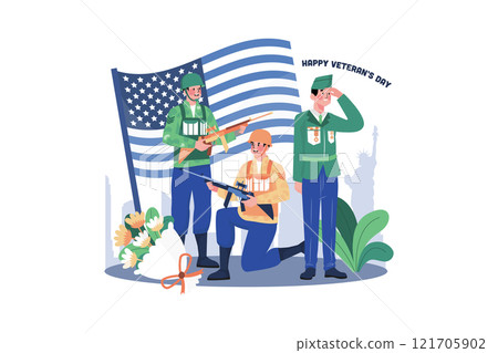 Peolpe Thank For Veterans' Dedication 121705902