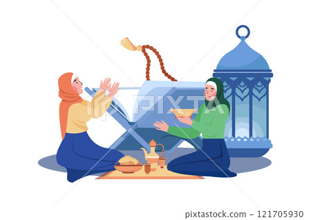 Women Are Reading Al Quran Ramadan Day 121705930