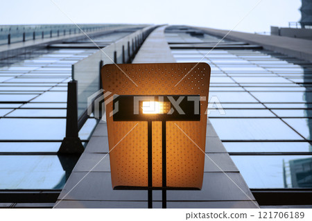 Chongqing, China - 03 Jan 2024: Details of upright angel of Raffles City 121706189