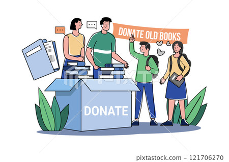 Volunteer Group Donates Old Books And Newspapers To Poor Students Volunteer Group Donates Old Books And Newspapers To Poor Students 121706270