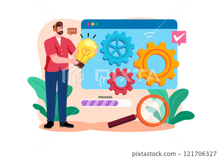 Male Operator Agent Helps Customer Repair System Problem. Male Operator Agent Helps Customer Repair System Problem. 121706327