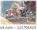Unmanned station in spring Unmanned station in spring 121706429