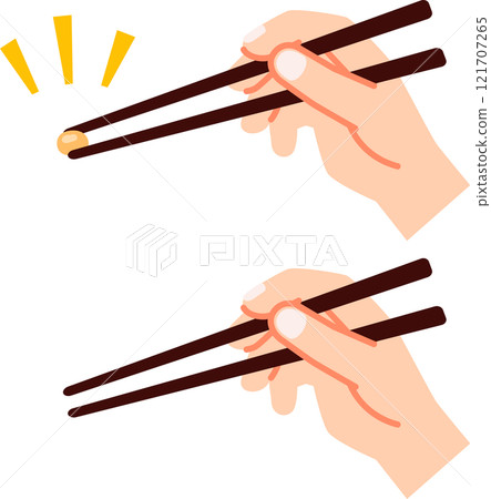 用手用筷子挑豆子 用手用筷子挑豆子 121707265