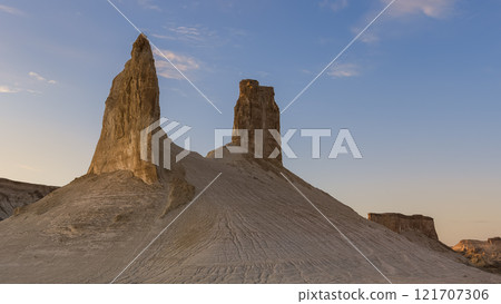 Sunset at Bozjyra, Mangystau, Ustyurt Plateau, Kazakhstan Sunset at Bozjyra, Mangystau, Ustyurt Plateau, Kazakhstan 121707306