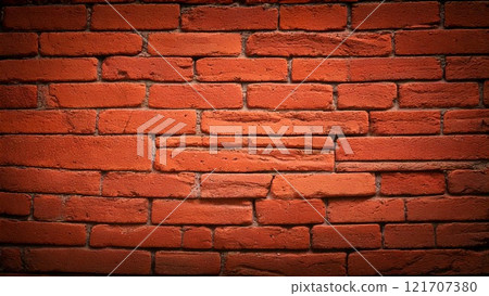 16:9 size old brick background material brown AI generated material 16:9 size old brick background material brown AI generated material 121707380