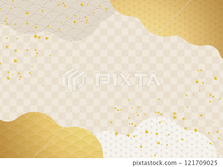 雲海日式日式金紙背景4 121709025