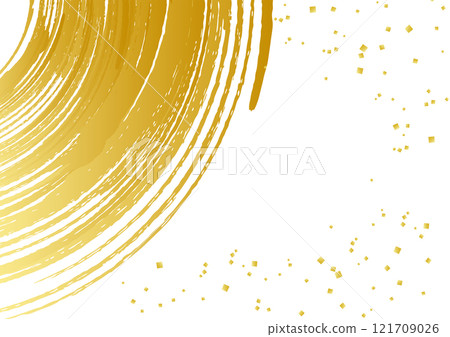 Japanese pattern brush writing Japanese style Japanese paper gold background material 1 Japanese pattern brush writing Japanese style Japanese paper gold background material 1 121709026
