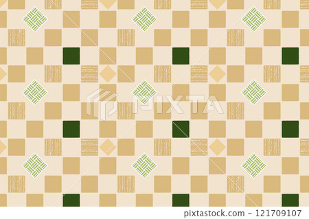 Japanese pattern background illustration (gold) 121709107