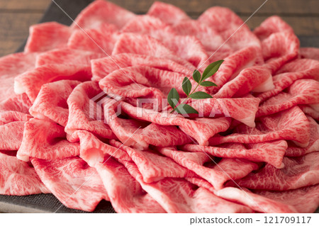Beef for sukiyaki Beef for sukiyaki 121709117
