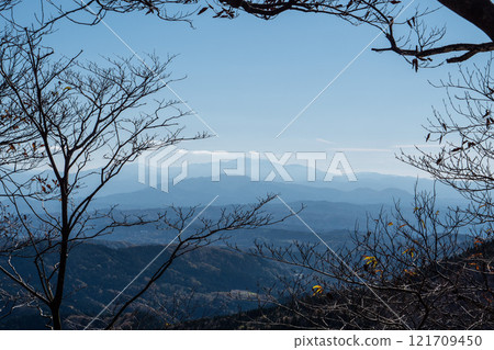 Mount Hakusan visible through the trees Mount Hakusan visible through the trees 121709450