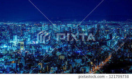 Night view of Osaka Night view of Osaka 121709738