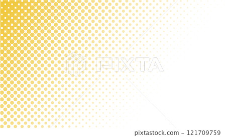 黃色漸層半色調（點漸層）背景圖 121709759