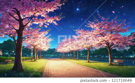 夜櫻花公園01 夜櫻花公園01 121710049