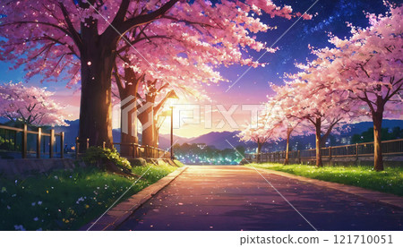 夜櫻花路02 夜櫻花路02 121710051