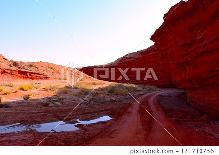 Landforms formed by erosion and wind 121710736