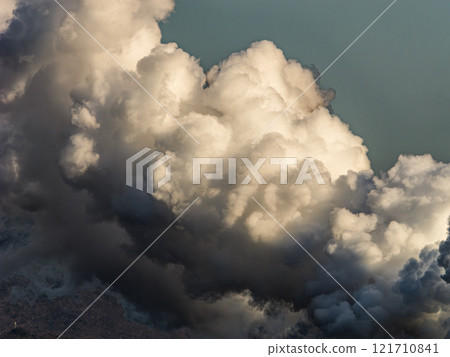 Smoke billowing from a factory chimney - Decarbonization 121710841