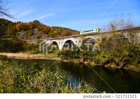 JR釜石線（銀河夢想線釜石線）龍總部河大橋 121711323