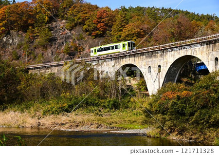 JR Kamaishi Line (Galaxy Dream Line Kamaishi Line) Tatsusobe River Bridge 121711328