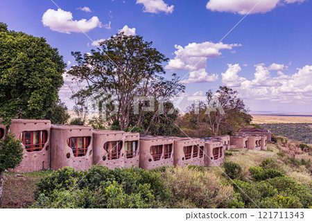 the interior of the old building Maasai Mara National Game Reserve Park Narok County Kenya East Africa Great Rift Valley Landscapes Grasslands Savannah Wilderness Travel Documentary Explore Wild Wildl 121711343