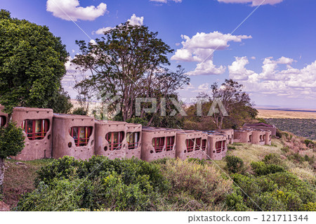 the interior of the old building Maasai Mara National Game Reserve Park Narok County Kenya East Africa Great Rift Valley Landscapes Grasslands Savannah Wilderness Travel Documentary Explore Wild Wildl 121711344