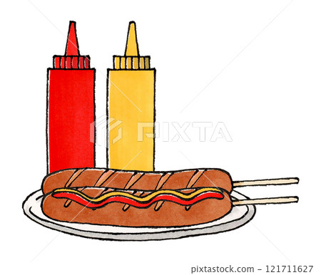 法蘭克福（番茄醬和芥末） 121711627