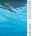 Beautiful blue water surface 121712320