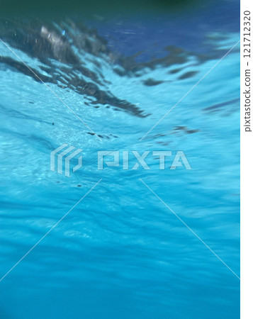 Beautiful blue water surface 121712320