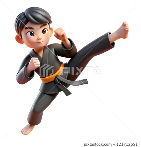 3D cartoon athletes 121712651