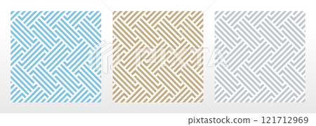 Set of abstract geometric patterns. Seamless vector backgrounds. Colored ornaments Graphic modern patterns Simple lattice graphic design Set of abstract geometric patterns. Seamless vector backgrounds. Colored ornaments Graphic modern patterns Simple lattice graphic design 121712969