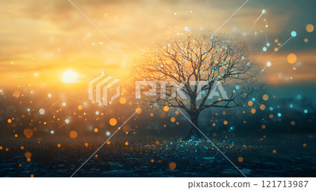 Abstract depiction of an economic policy tree Abstract depiction of an economic policy tree 121713987
