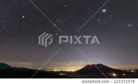 獵戶座、櫻島和流星 121715578