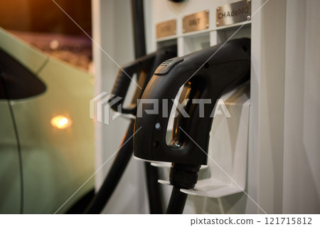 Introducing the Electric Vehicle Charging Connector for the upcoming Expo event 121715812